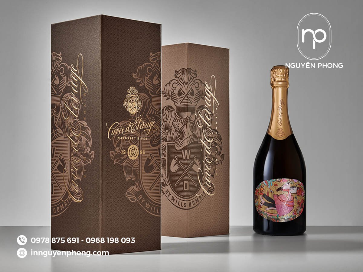 Mẫu hộp giấy đựng rượu bằng hộp mềm